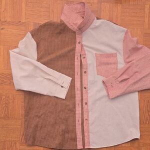 Women's Multi-Color Checkered Shirt 2xl